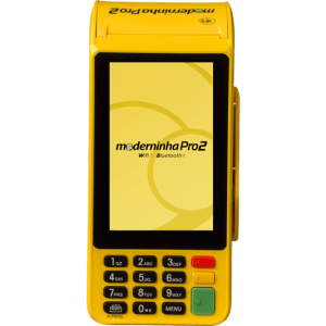 Moderninha Pro 2 PagBank com 4G, Wi-Fi, NFC e impressora